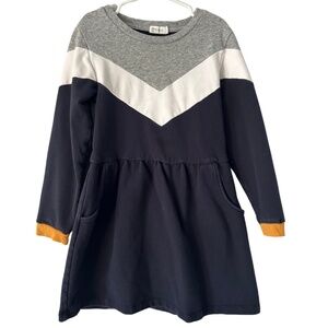 Striped Miles Brand Sweatshirt Dress (Size 7)
